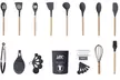 Lux Decor Silicone Kitchen Utensils Set Heat Resistant 35-Pcs Cooking Tools - Second Medium