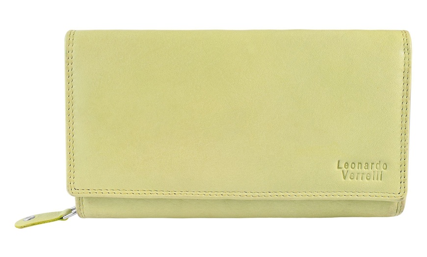 Image 33: Portefeuille en cuir véritable Leonardo Verrelli avec protection RFID