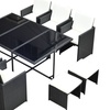Image 7: 10-Seater Outsunny Rattan Garden Furniture Set with Cushions and Table