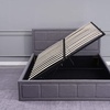 Image 5: Fabric Ottoman Bed with Wooden Frame & Gas Lift Under-Bed Storage 