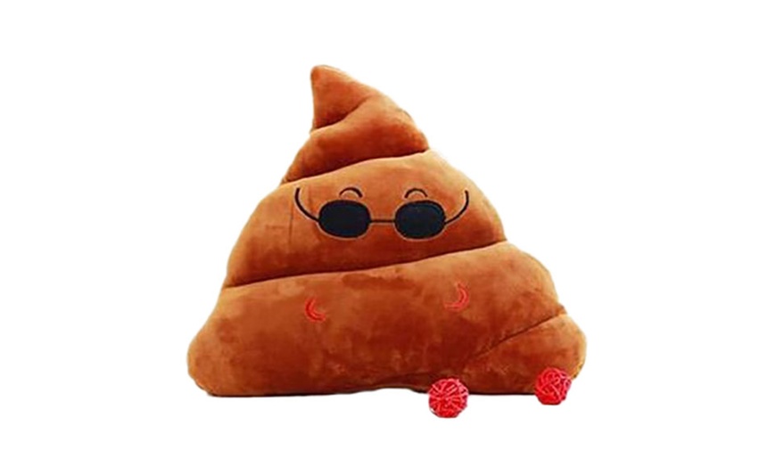 Image 5: Poo Emoticon Cushion