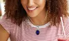 Sterling Silver 4.00 CTTW Sapphire Oval Cut Pendant Necklace