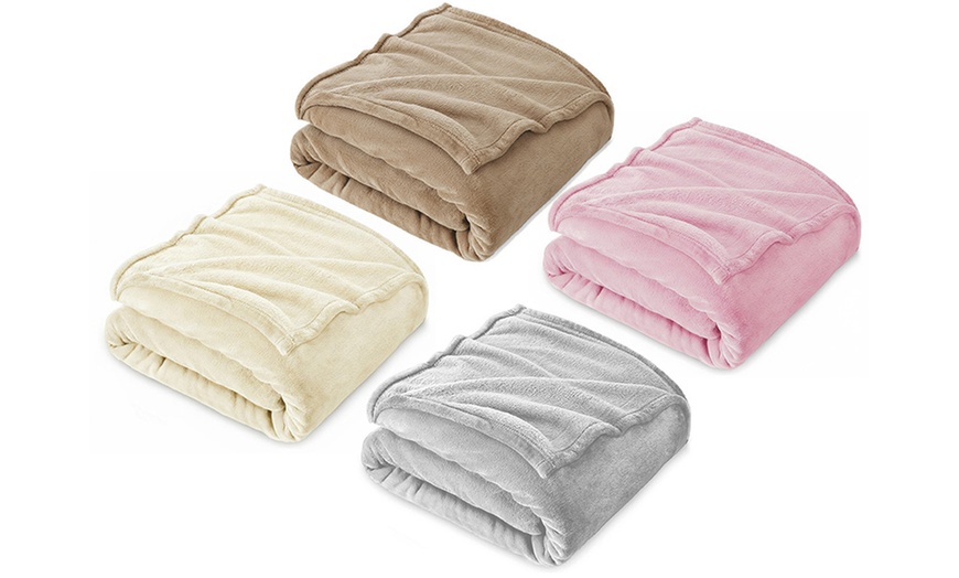 Image 1: Manta de forro polar tamaño matrimonial