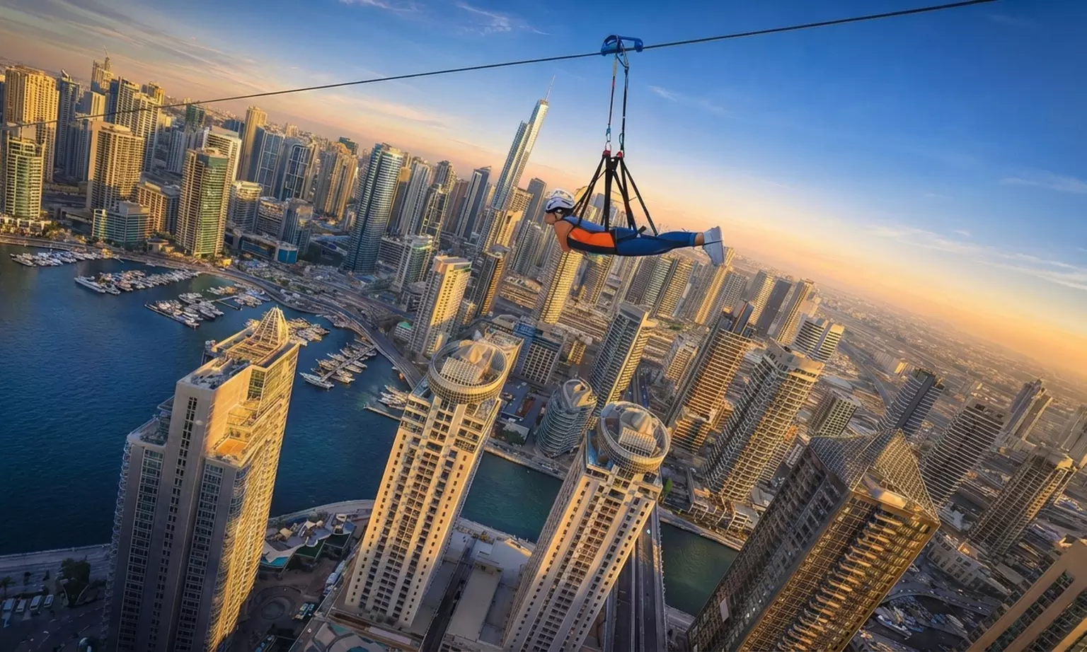XLine Dubai Marina: World’s Longest Zipline Experience for One Adult