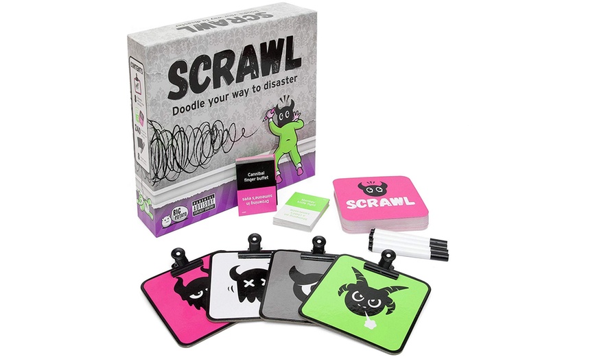 Image 1: Scrawl Party Board Game 