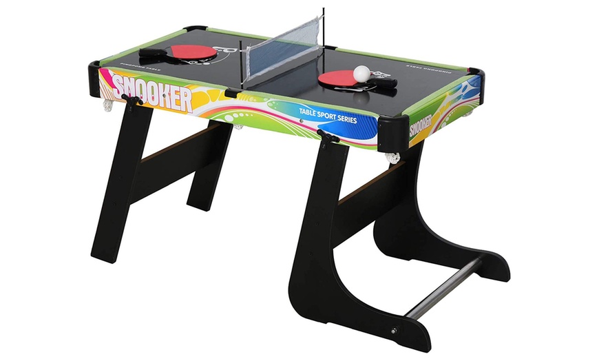Image 8: 4 in 1 Games Table for Foosball, Ping Pong, Air Hockey or Pool