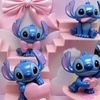 Image 3: Six pieces of Stitch-Inspired Cartoon Figurines Set