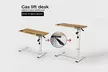 Levede Mobile Gas Lift Adjustable Desk with USB and Power Ports  80cm - Image 7