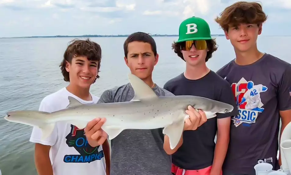 Experience 2- or 3-Hr Kid's Fishing Trip/4-Hr Large Shark Trips+ Tarpon (up to 6)  (Up to  20% Off) - Primary Image
