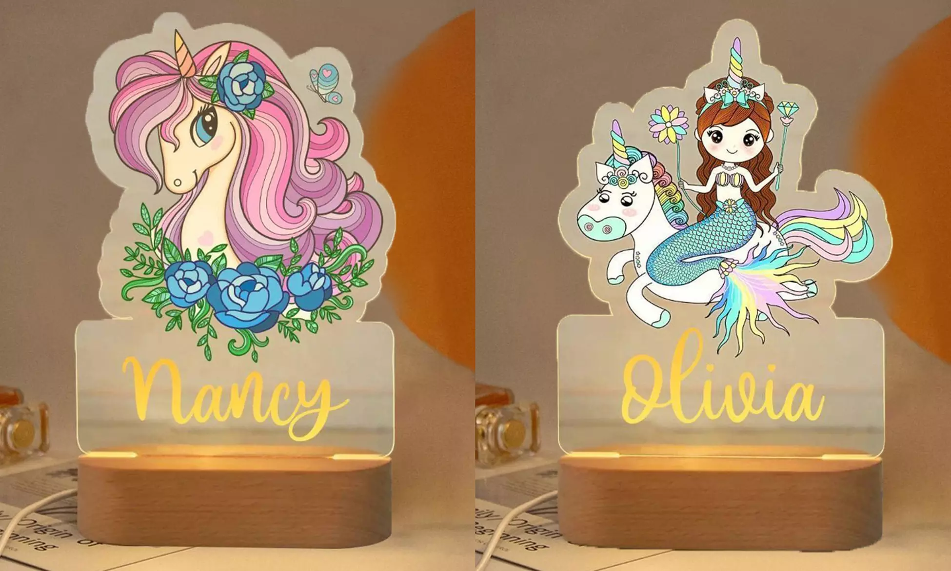 Personalisierbares Kinder-Nachtlicht