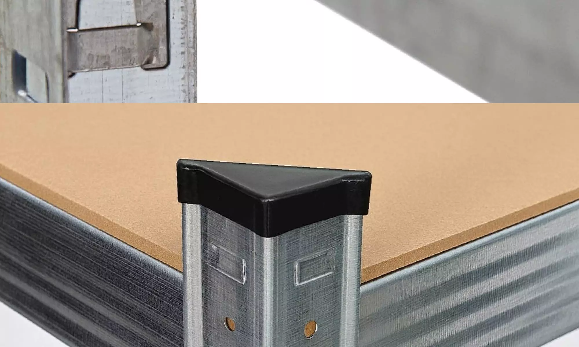 Set di 2 scaffali in metallo