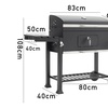 Image 7: Outdoor Garden Large-Capacity Trolley BBQ Grill