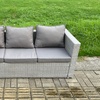 Image 2: Rattan Effect Garden Furniture Set