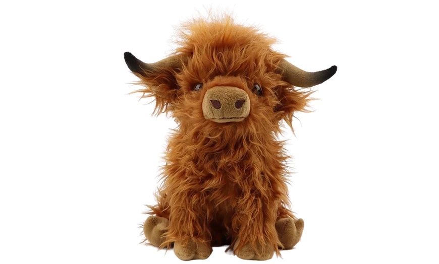 Image 2: Highland Cow Plush Toy, Ultra-Soft Fabric, 25cm Size