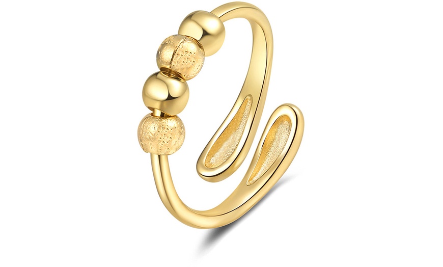Image 2: Stress-Relieving Spinner Rings with Adjustable Designs