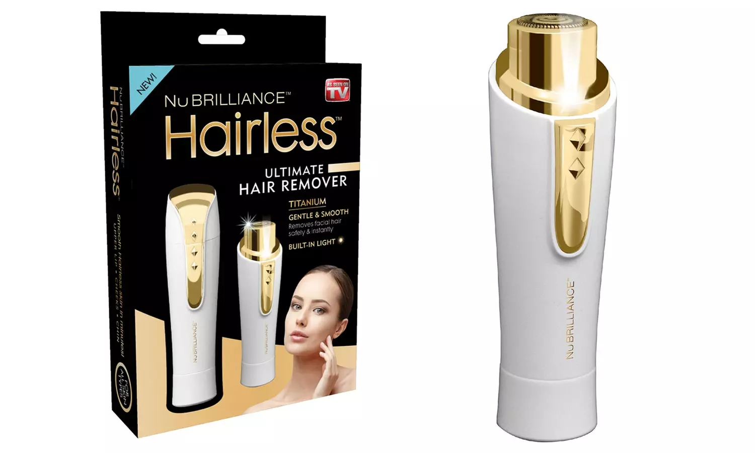 NuBrilliance As Seen on TV Hairless Hair Remover - Second Medium