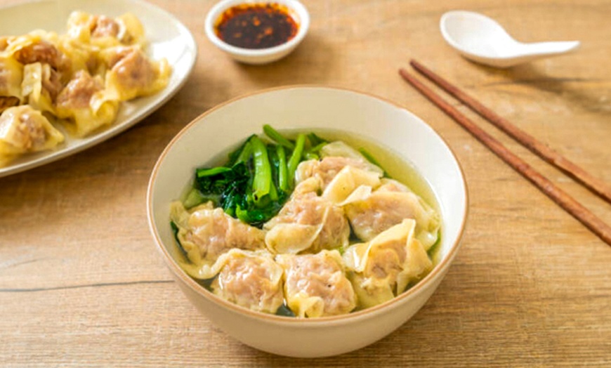 Image 2: Dumpling Feast with Spring Rolls or Buns and Drinks for 2 or 4 People