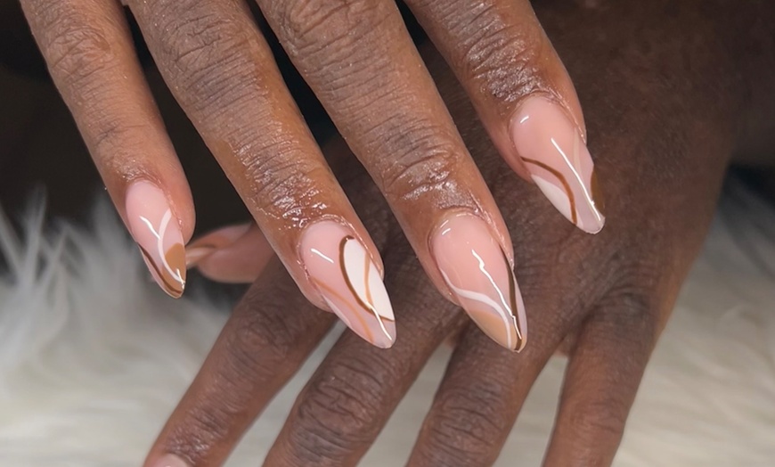 Image 4: Flawless Gel-X Full Set Nails with Optional Design for a Chic Look
