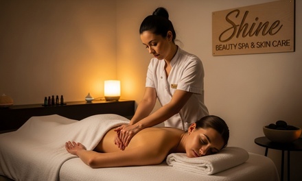 60 Mins Swedish or Deep Tissue Massage With Hot Stones - Shine Beauty spa and Skin Care