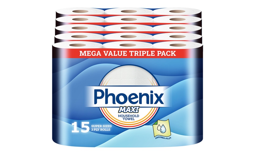 Image 6: Up to 18 Packs of Phoenix Maxi 3 Ply Super-Sized Rolls