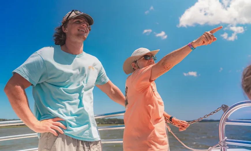 Image 3: All-Ages Guided Dolphin, or Round Trip Ferry Tour w/ Local Guides