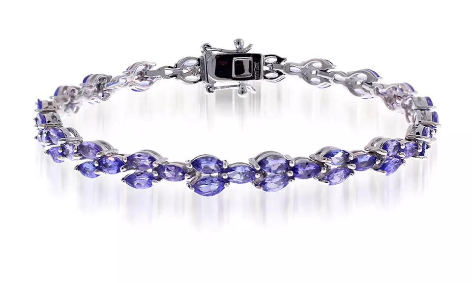 10.00 CTTW Tanzanite Bracelets in Sterling Silver - Primary Image