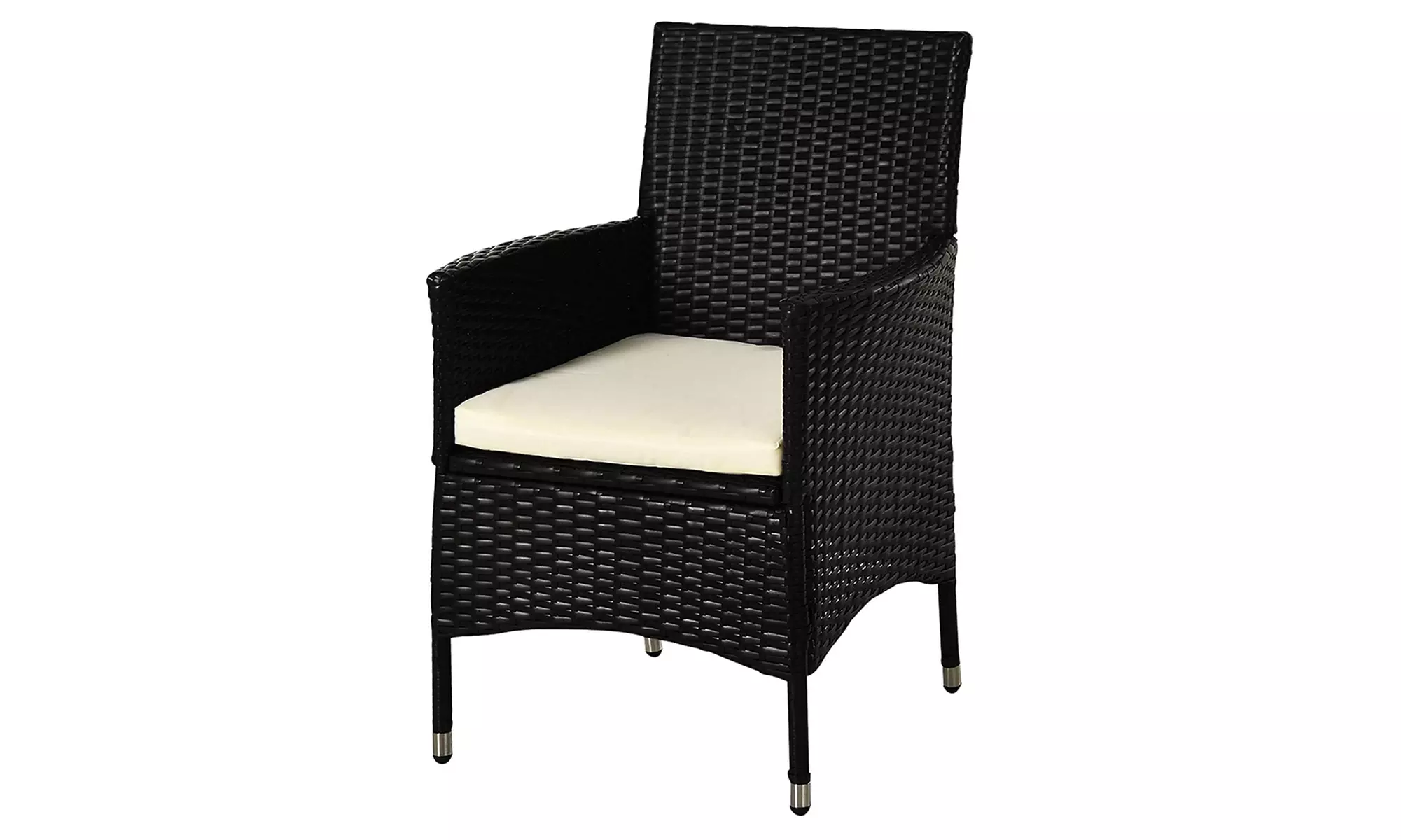 Two Outsunny Rattan-Effect Armchairs