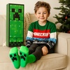 Image 1: 24-Pairs Minecraft Inspired Socks Christmas Advent Calendar