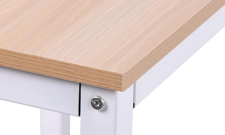 Image 4: HomCom L-Shaped Corner Desk