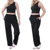 Image 2: Plain and Seam Front Wide Leg Trousers