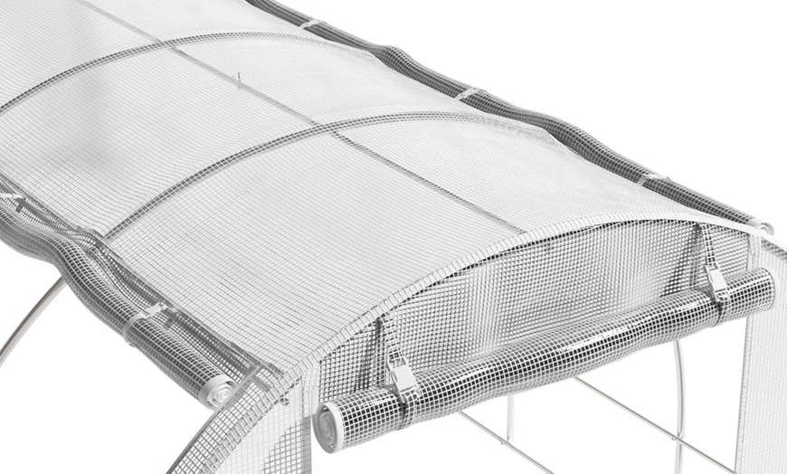 Image 16: Outdoor Walk-in Tunnel Steel Greenhouse with PE Cover