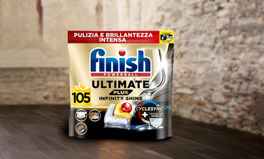 Image 1: Fino a 420 caps di Finish Ultimate Plus Infinity Shine Limone
