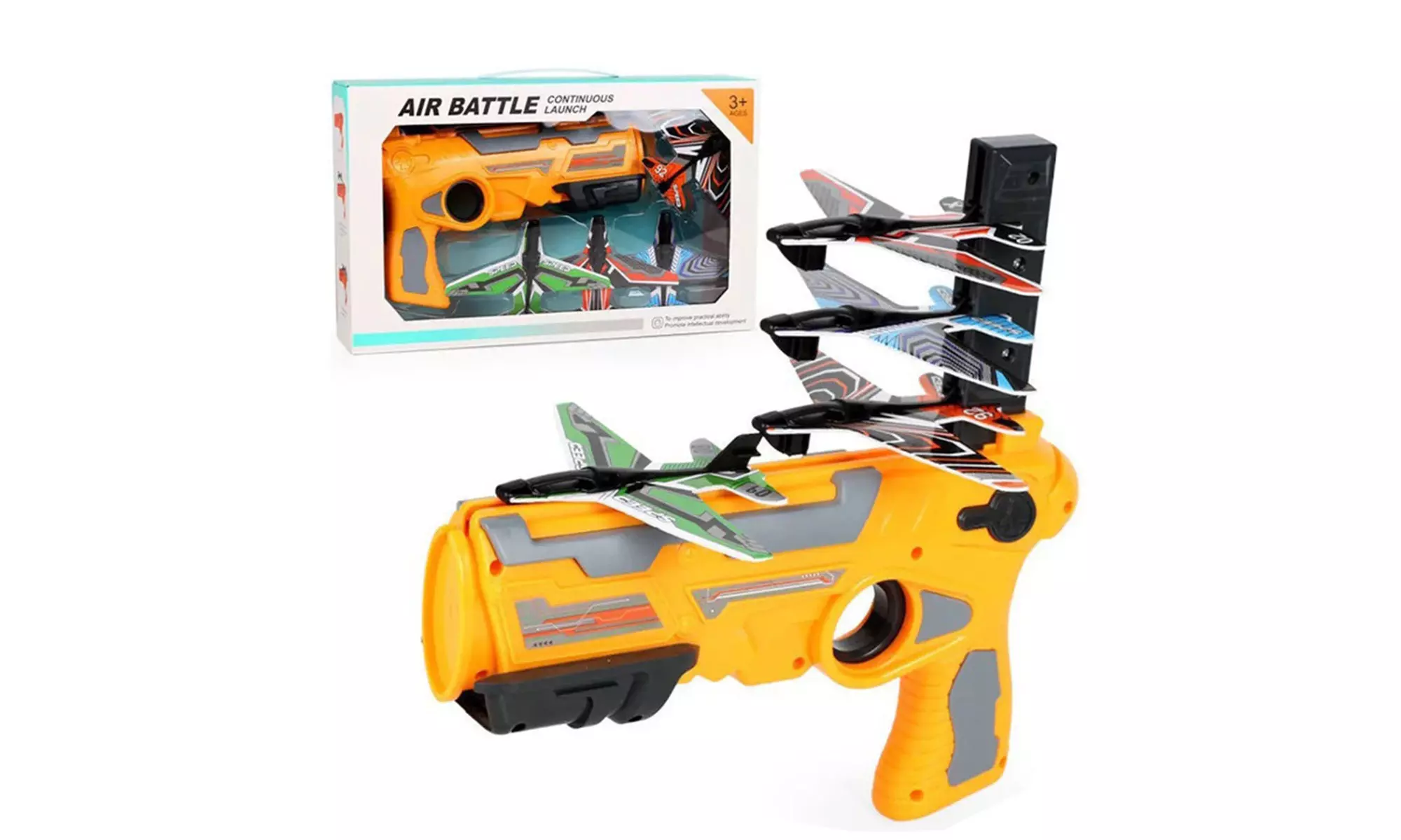 Zummy Airplane Toy Plane Ejection Glider Launcher For Kids Outdoors