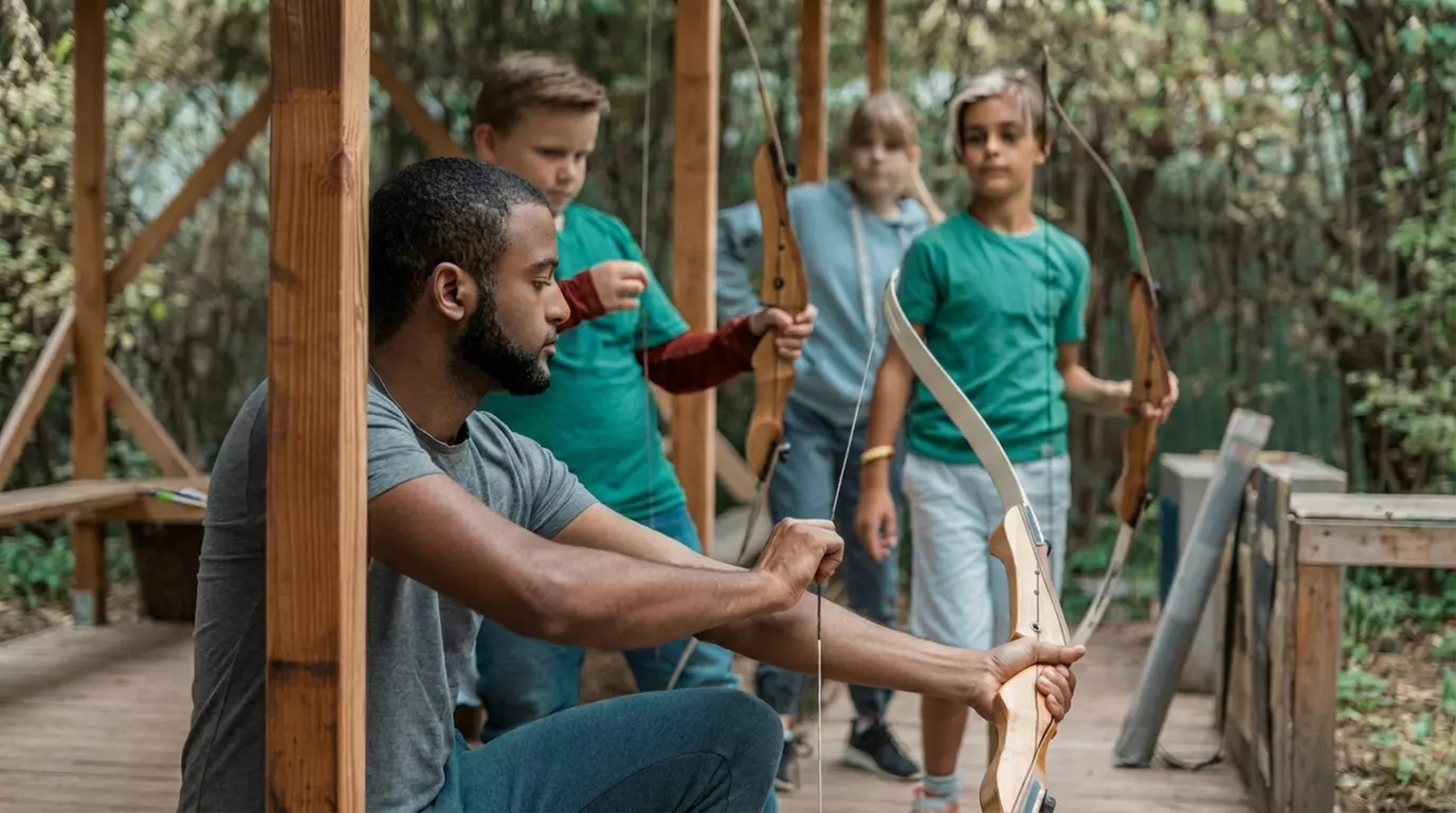 Zet je vizier op scherp: boogschieten of buksschietenmet z'n tweeën