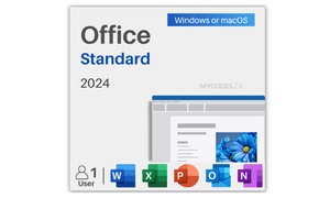 Microsoft Office 2024 Standard for Windows or Mac – Lifetime License