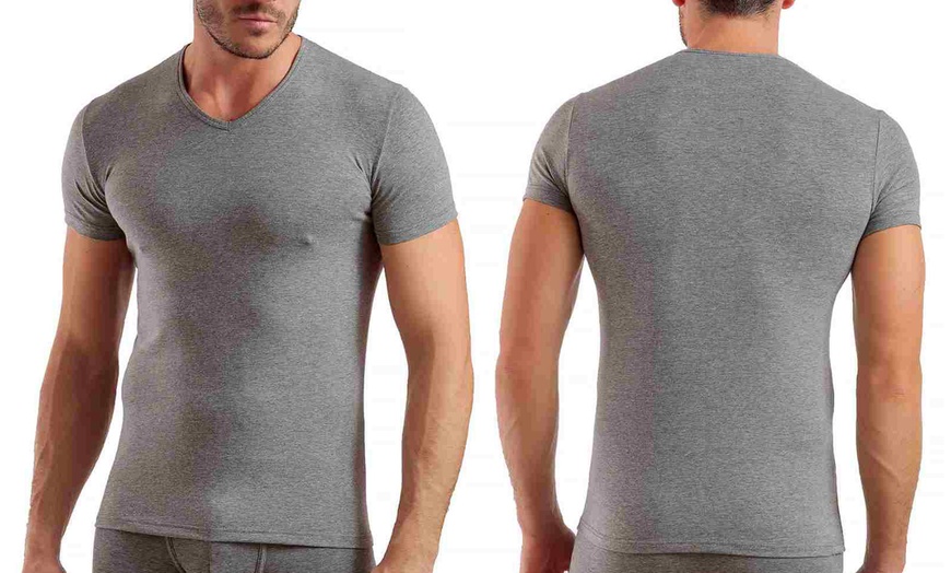 Image 13: Pack di 6 t-shirt o canotte da uomo Enrico Coveri