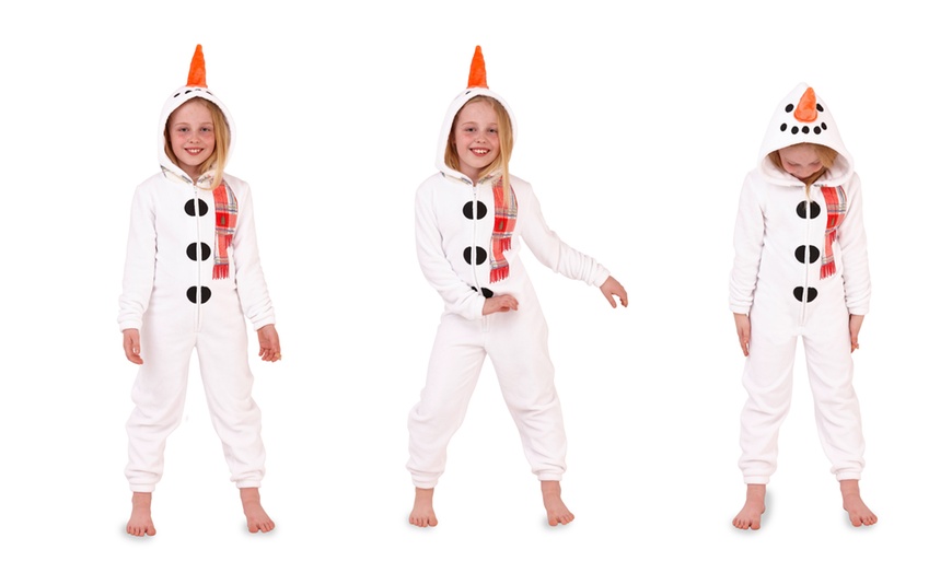 Image 13: Kids' Novelty Christmas Onesie