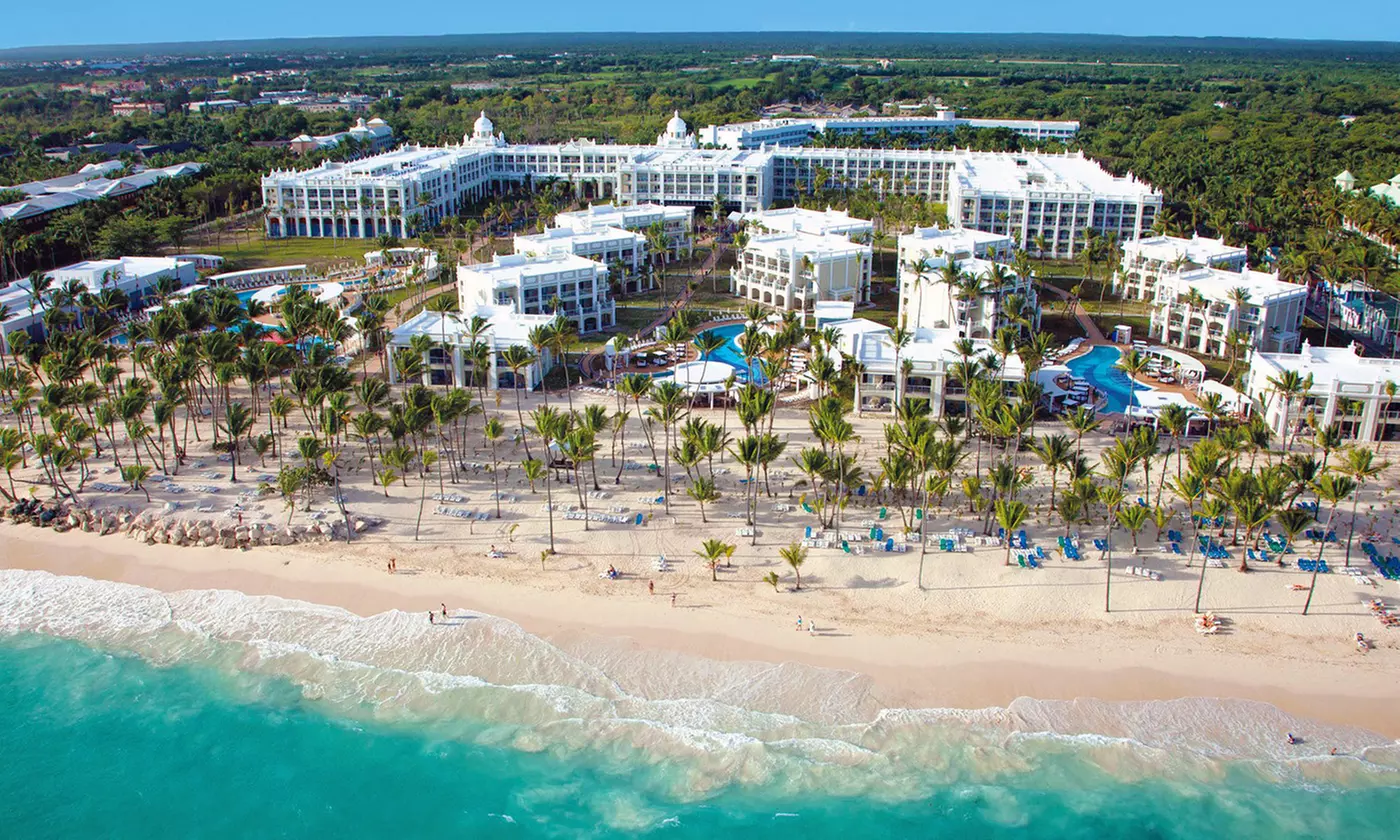✈ 3, 5, 6, or 7 Night All-Incls Riu Palace Bavaro Stay w/Air from Apple Vacations. Price/Person Based on Dbl Occupancy. - Primary Image