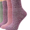 Image 2: 5 Pack Winter Warm Knit Socks