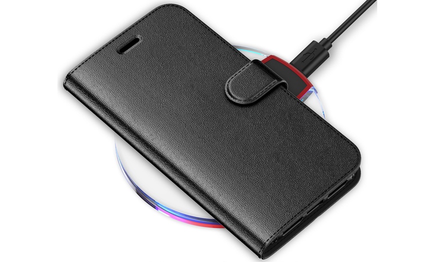 Image 19: Wallet Case for iPhone 11with Card Holder and Stand