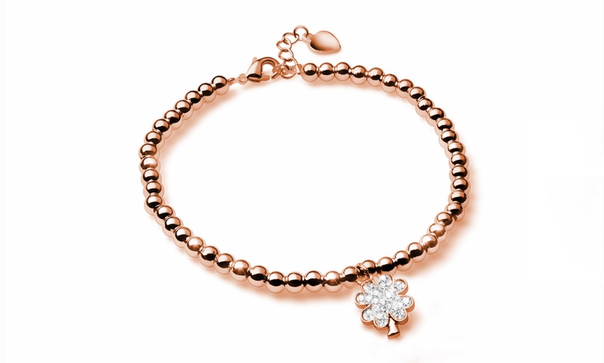 Image 3: Bracciale in acciaio con charm 