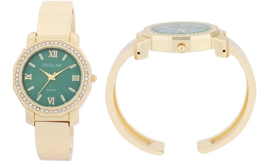 Image 18: Montre pour femme avec bracelet jonc Excellanc