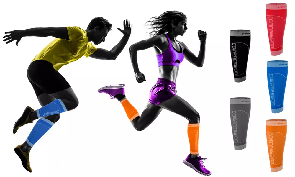 1, 2 ou 4 paires de jambières de compression sport Freenord, coloris au choix - Primary Image