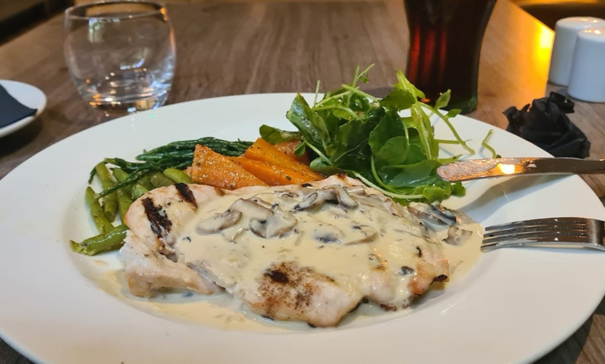 Image 2: Two- or Three-Course Meal with Glass of Wine/Beer or Soft Drink