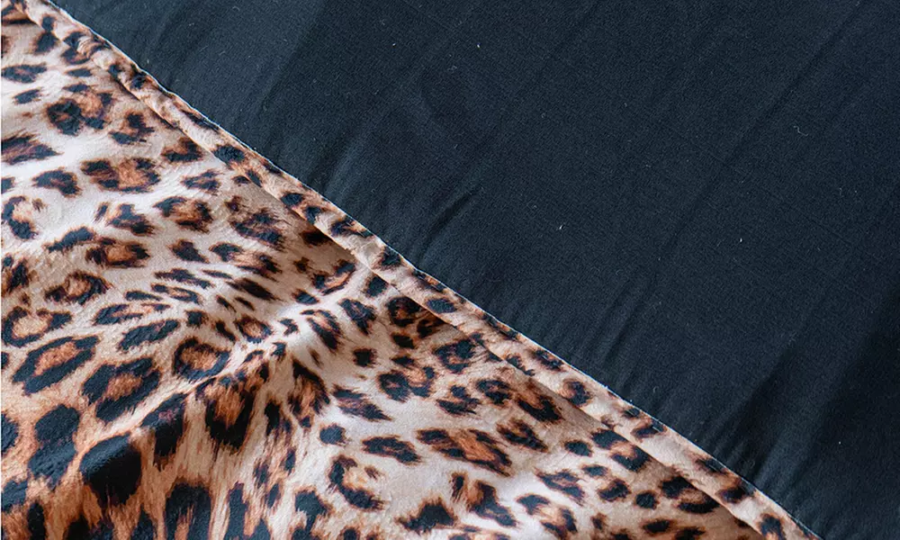 Doppelte Winterdecke aus Samt mit Digitaldruck