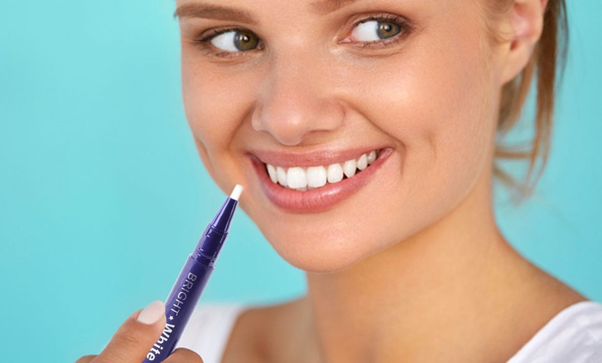 Image 2: One or Two Bright White Teeth Whitening Pen