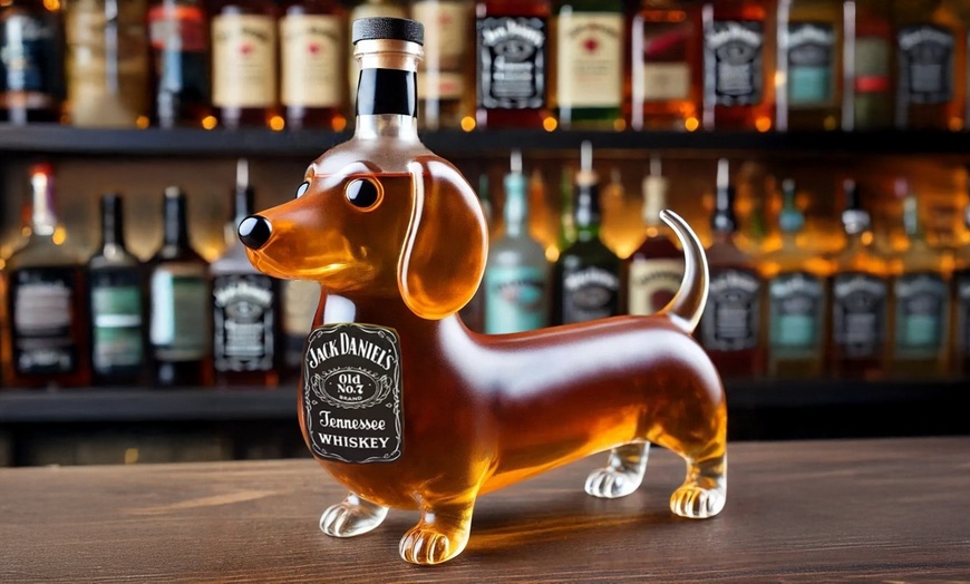 Image 2: Dachshund-Shaped Whiskey Decanter in Five Stylish Models