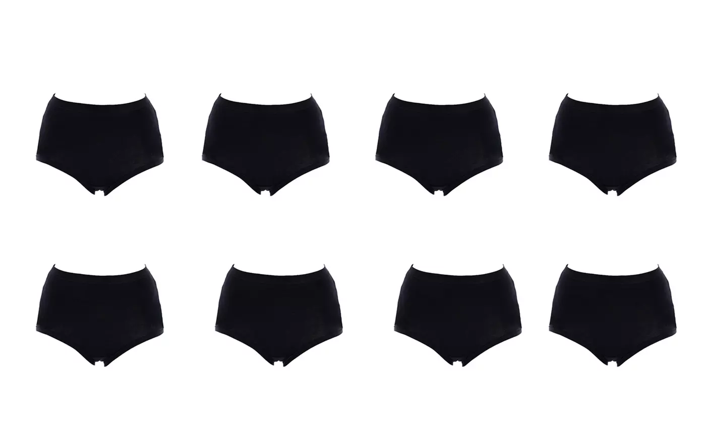 4er- oder 8er-Pack Cotonella Taillen-Slips für Damen