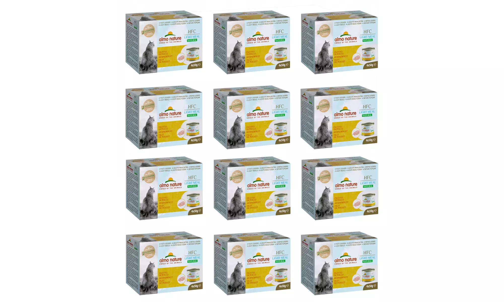Fino a 96 scatolette di cibo umido per gatti Almo Nature HFC