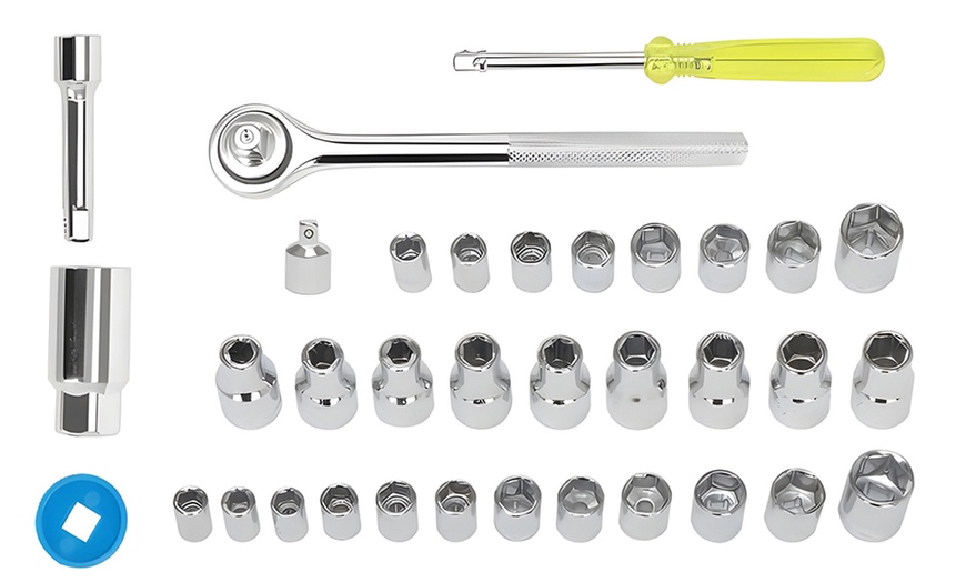 Image 3: Set chiavi a cricchetto da 40 pezzi